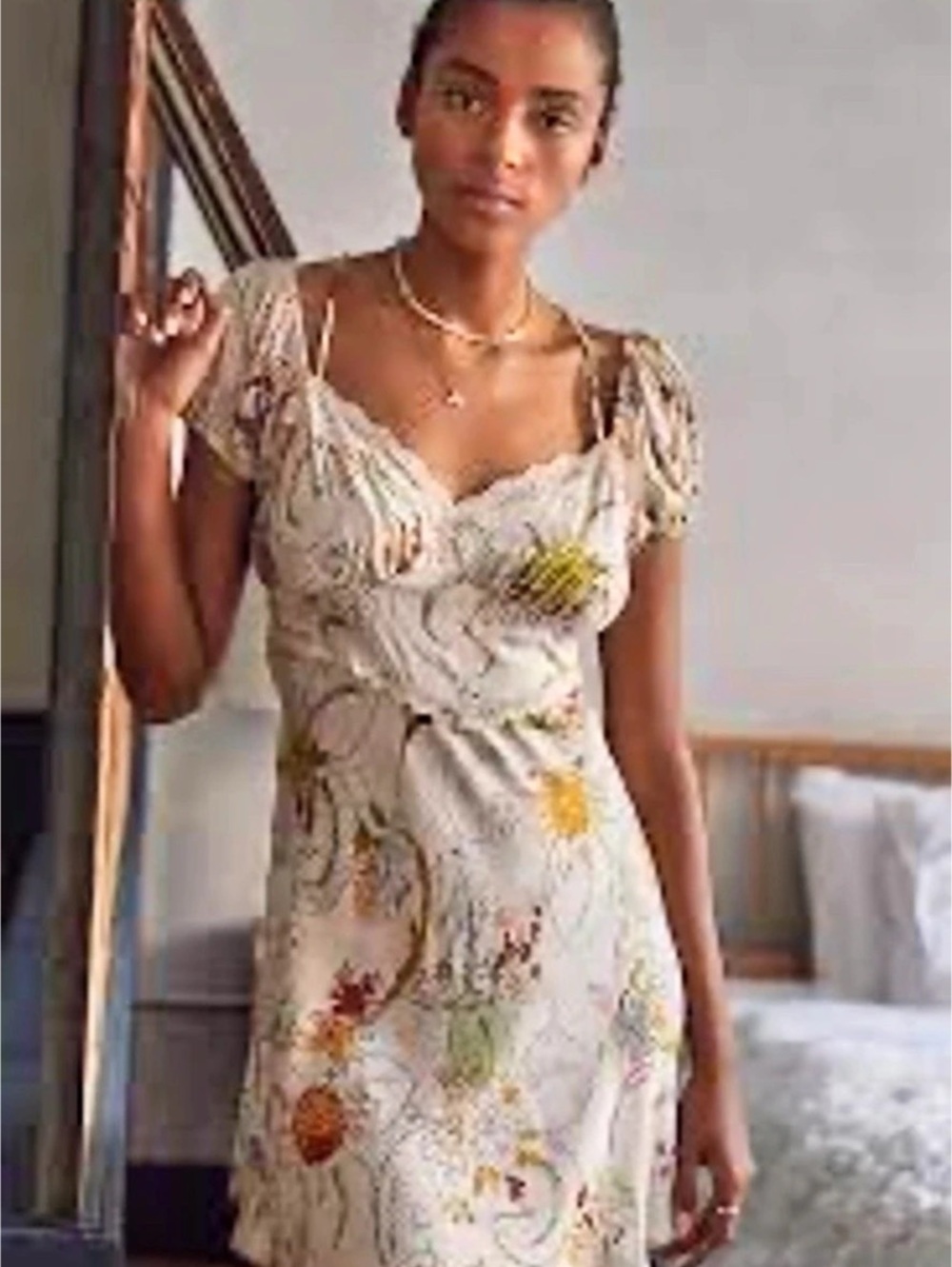 NWT Anthropologie Floral Mini Dress